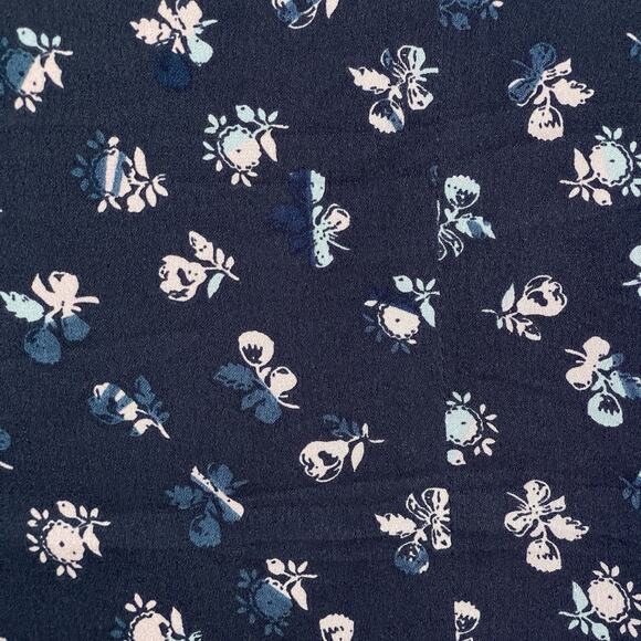 DVF Diane Von Furstenberg Womens Silk Floral Blazer Size 2 Blue Lined Casual - Picture 3 of 12